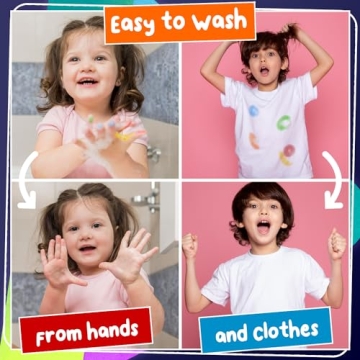 Chalkola Kids Washable Dot Markers 10 Shimmer Colors