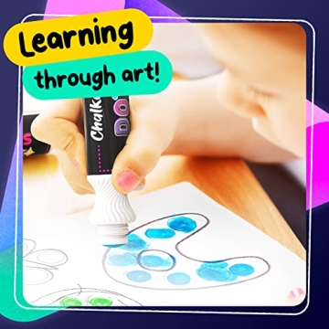 Chalkola Kids Washable Dot Markers 10 Shimmer Colors