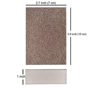 Sackorange 10 Pack 220 Grit Sanding Sponge, Washable and Reusable Sanding Blocks Great for Pot Brush...