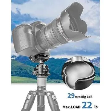 CAVIX H-29S Low Profile Ball Head - Precision Camera Tripod Head with Quick Release
