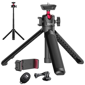 Compact Vlog Tripod Kit with Remote Shutter and Hot Shoe Mount