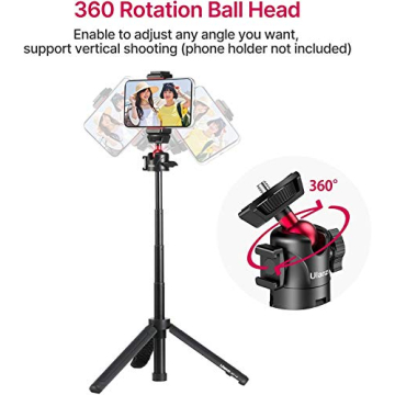 Compact Vlog Tripod Kit with Remote Shutter and Hot Shoe Mount