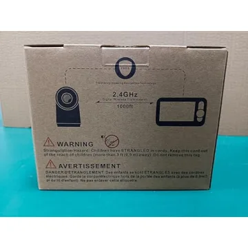 Blemil Baby Monitor with 30-Hour Battery, 5" Large Split-Screen Video Baby Monitor with Camera and Audio, 3500mAh Battery, Remote Pan/Tilt/Zoom Camera, Two-Way Talk, Night Vision, Lullabies, No WiFi