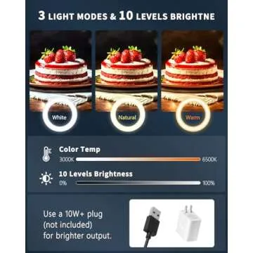 Enhance Your Content with 10" Ring Light Tripod