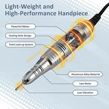 Madenia Electric Nail Drill 35000RPM Touch Screen Beauty