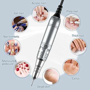 Madenia Electric Nail Drill 35000RPM Touch Screen Beauty