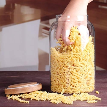 SAIOOL Modern Glass Food Storage Jar - 100FL OZ