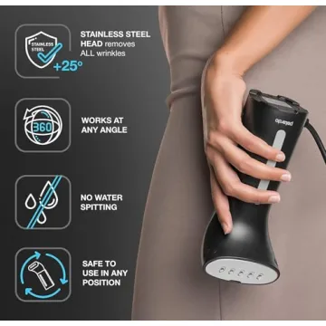 Compact Travel Garment Steamer - Fast & Effective Wrinkle Removal