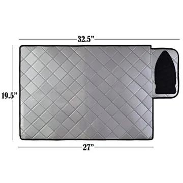 Handy Laundry Magnetic Ironing Mat, Change Any Flat Surface into an Ironing Board, Silicone Slip Resistant Iron Rest to Safely Place Your Hot Iron, Easy to Take Along When Traveling, (19 x 28 Inches)