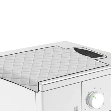 Handy Laundry Magnetic Ironing Mat, Change Any Flat Surface into an Ironing Board, Silicone Slip Resistant Iron Rest to Safely Place Your Hot Iron, Easy to Take Along When Traveling, (19 x 28 Inches)