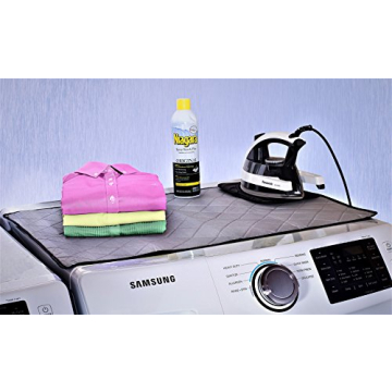 Handy Laundry Magnetic Ironing Mat, Change Any Flat Surface into an Ironing Board, Silicone Slip Resistant Iron Rest to Safely Place Your Hot Iron, Easy to Take Along When Traveling, (19 x 28 Inches)