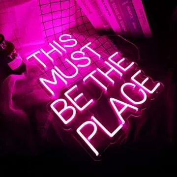 Custom Pink Neon Sign for Weddings and Parties