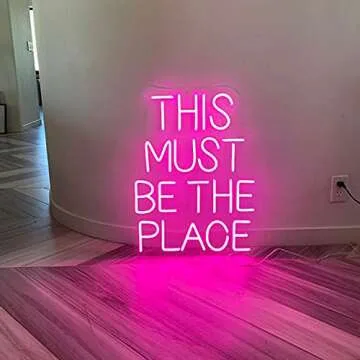 Custom Pink Neon Sign for Weddings and Parties