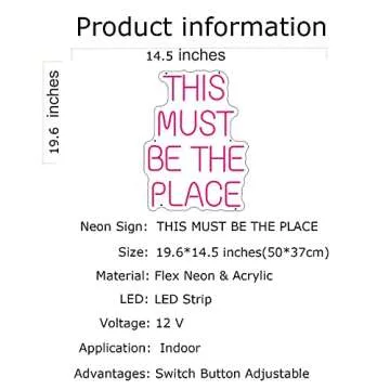 Custom Pink Neon Sign for Weddings and Parties