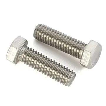 3/8-16 x 3/4" Hex Head Cap Screw Bolts, External Hex Drive, Stainless Steel 18-8 (304), Fully Threaded, 10 PCS