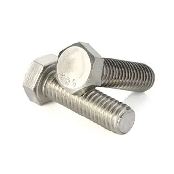 3/8-16 x 3/4" Hex Head Cap Screw Bolts, External Hex Drive, Stainless Steel 18-8 (304), Fully Threaded, 10 PCS