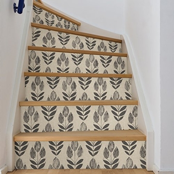 NuWallpaper Folk Tulip Peel & Stick Wallpaper for Easy Decor