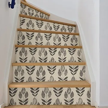 NuWallpaper Folk Tulip Peel & Stick Wallpaper for Easy Decor