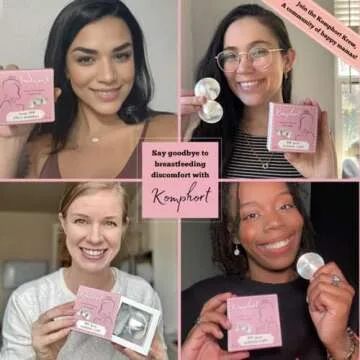 Komphort Silver Nipple Covers for Nursing Moms - Soothe and Support