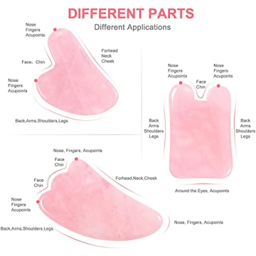 OHH Gua Sha Facial Tool Set for Spa & Skincare