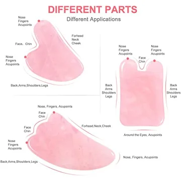 OHH Gua Sha Facial Tool Set for Spa & Skincare