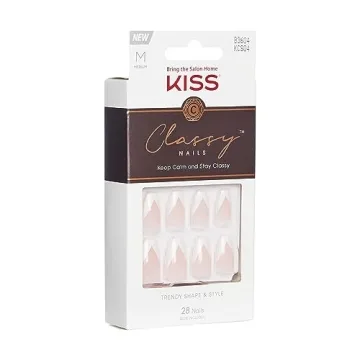 KISS Classy French Nail Manicure Kit for Salon Quality Nails