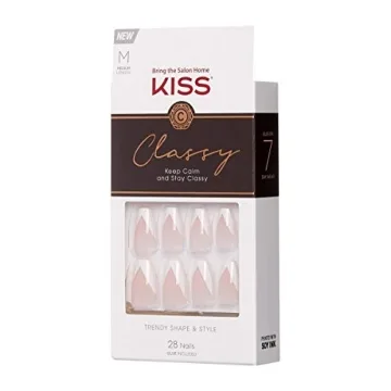 KISS Classy French Nail Manicure Kit for Salon Quality Nails