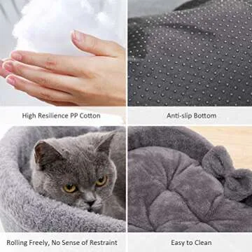 Heart Cat Pet Bed for Cozy and Comfortable Pet Naps