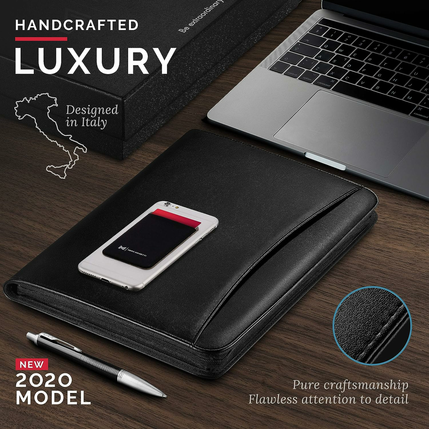 Vegan Leather Padfolio for Business Professionals