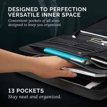 Vegan Leather Padfolio for Business Professionals