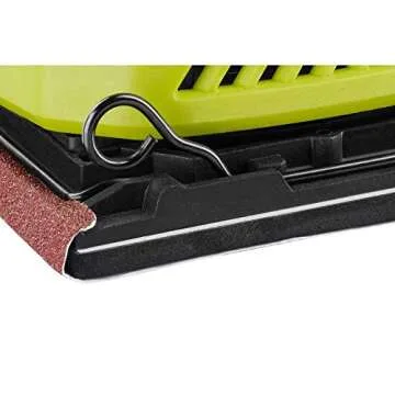 Ryobi P440 One+ 18V Lithium Ion 12,000 RPM 1/4 Sheet Palm Sander w/ Onboard Dust Bag and Included Sanding Pads (Battery Not Included, Power Tool Only)