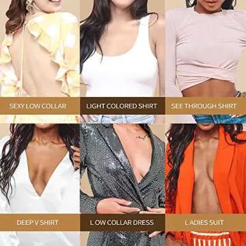 Okela Boob Tape Boobytape,Breast Lift Tape for Large Breast,Body Tape for Bob Lift w 2 Pcs Breast Petal Adhesive Bra