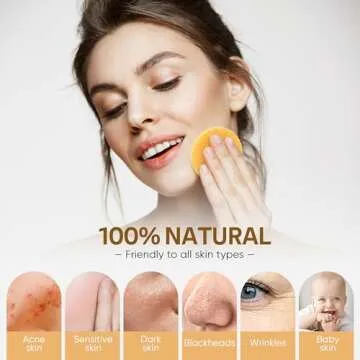 GAINWELL 100PCS Compressed Facial Sponges, Cleansing, for Personal Spa Esthetician Use