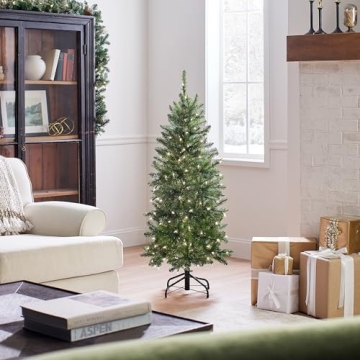 Kingswood Fir Slim Pre-Lit Christmas Tree 4.5 Feet