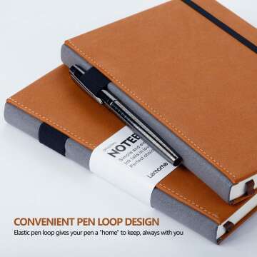 Lemome Notebook with Pen Loop