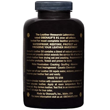 Obenauf's Leather Oil - Restore and Protect with Ease