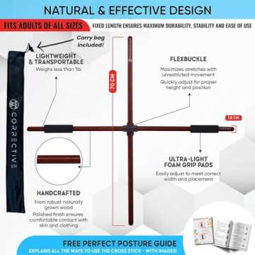 Wooden Posture Corrector for Instant Relief and Comfort