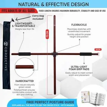 Wooden Posture Corrector for Instant Relief and Comfort