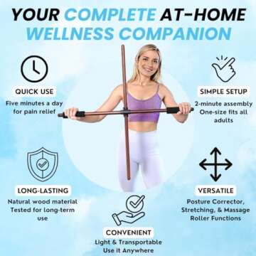 Wooden Posture Corrector for Instant Relief and Comfort