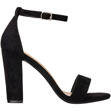 ILLUDE Women’s Open Toe Ankle Strap High Heels