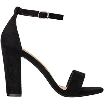 ILLUDE Women’s Open Toe Ankle Strap High Heels