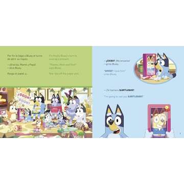 Bluey: Christmas Swim/Nadando en Navidad (Bilingual English-Spanish Edition)