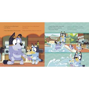 Bluey: Christmas Swim/Nadando en Navidad (Bilingual English-Spanish Edition)