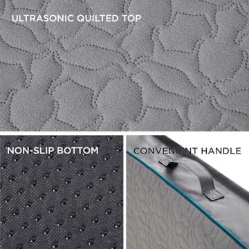 Bedsure Orthopedic Dog Bed for Extra Large Dogs - XL Memory Foam, 2-Layer Thick Pet Bed with Removable Washable Cover and Waterproof Lining (41x29x4 Inches), Grey