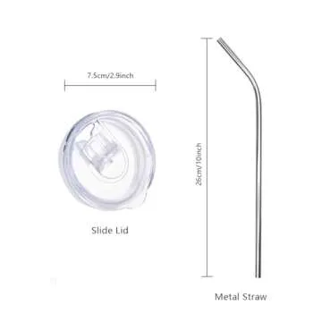 PYD Life Silver Sublimation Tumblers 20 OZ Pack of 4