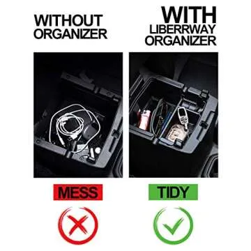 LIBERRWAY Center Console Organizer for Jeep Wrangler & Gladiator