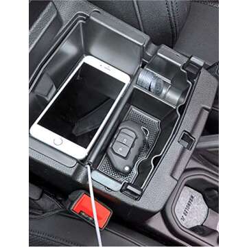 LIBERRWAY Center Console Organizer for Jeep Wrangler & Gladiator