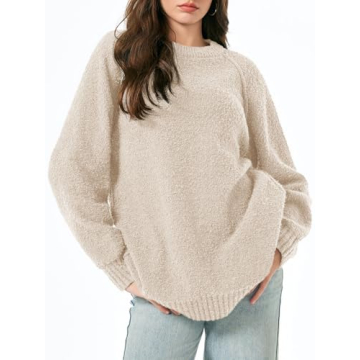 Saodimallsu Women's Fuzzy Oversized Sweater 2024 Cozy Style