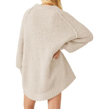 Saodimallsu Women's Fuzzy Oversized Sweater 2024 Cozy Style