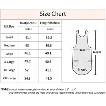 Women’s Pinafore Square Apron Baking Cooking Gardening Works Cross Back Cotton/Linen Blend Dress with 2 Pockets